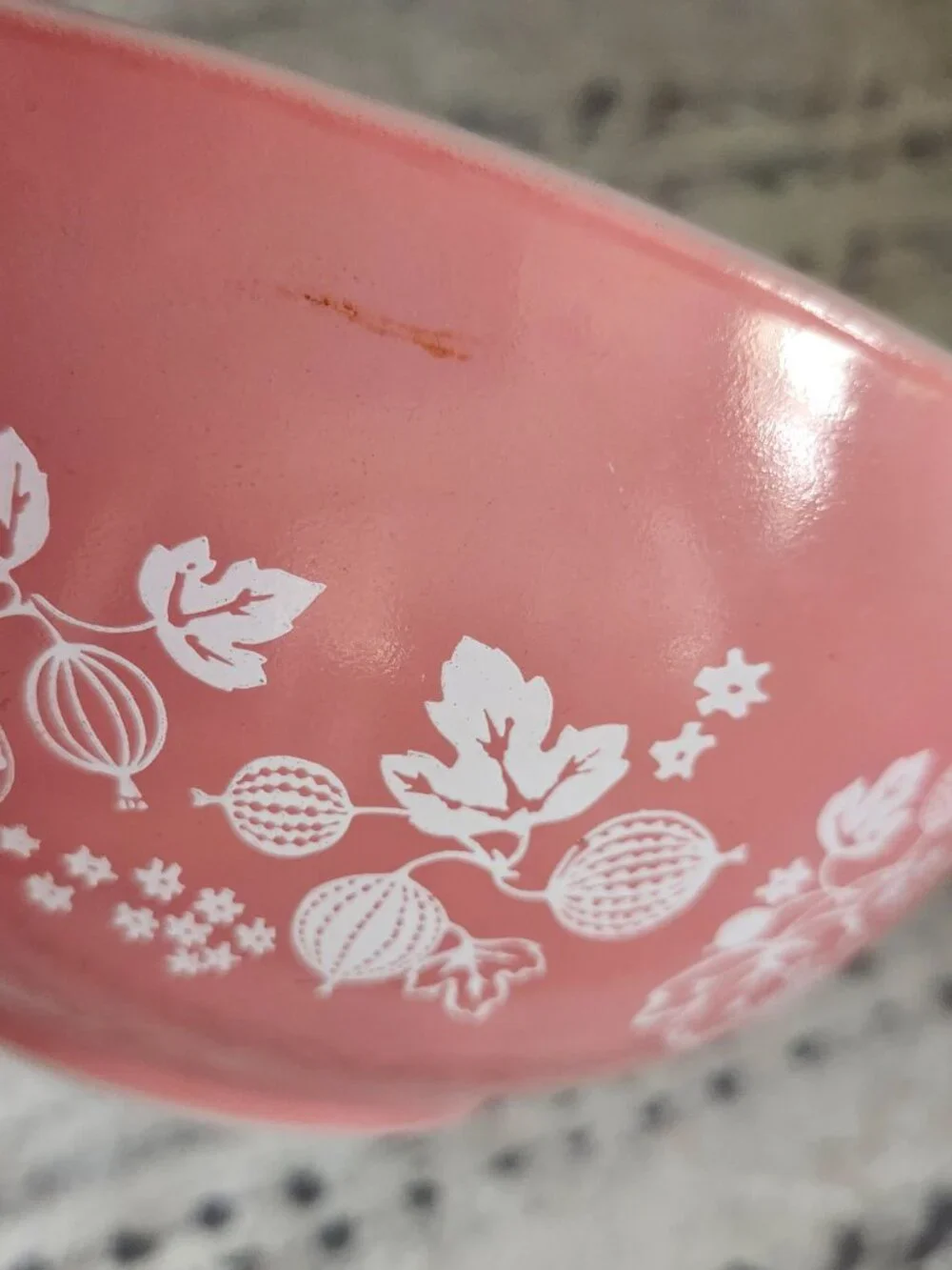 444 only. 442 sold. Pyrex pink Gooseberry 444